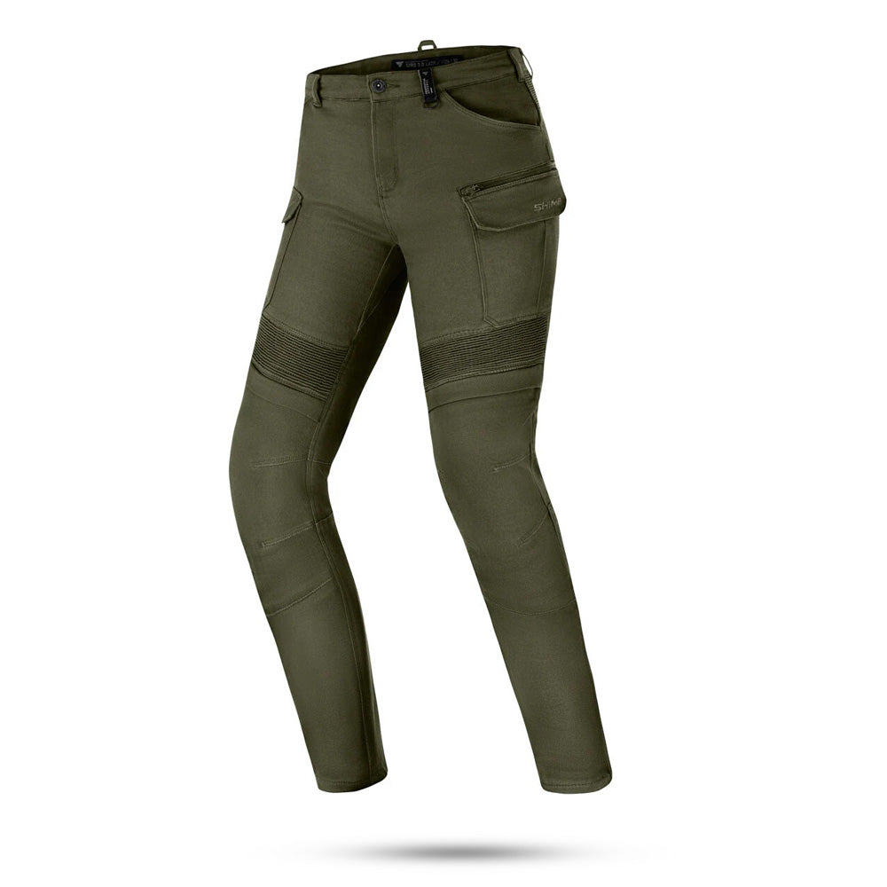 SHIMA GIRO 3.0 LADY MOTORCYCLE JEANS KHAKI