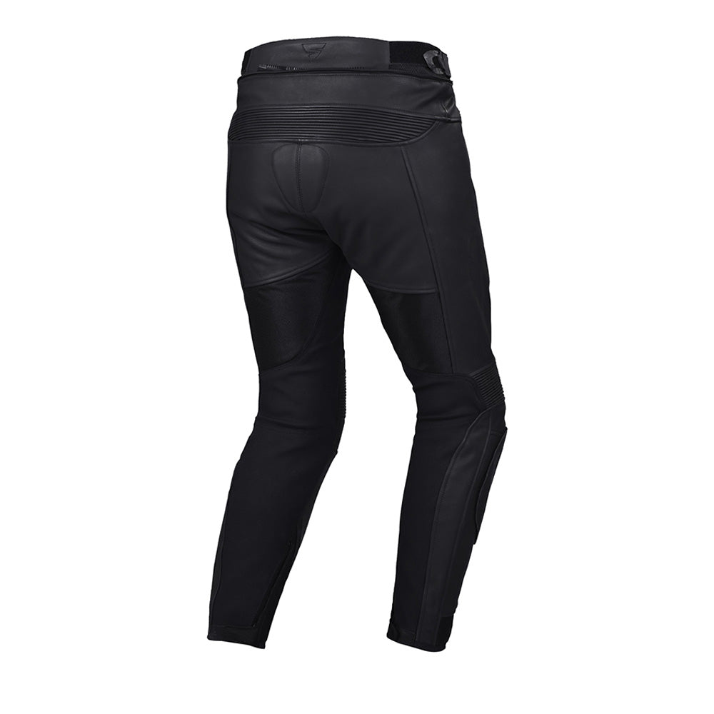SHIMA PISTON MEN MOTORCYCLE LEATHER PANT BLACK