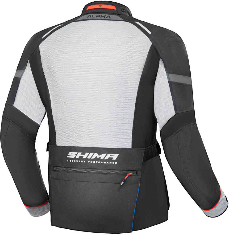 SHIMA ALPHA MEN'S TOURING MOTORCYCLE TEXTILE JACKET BLUE