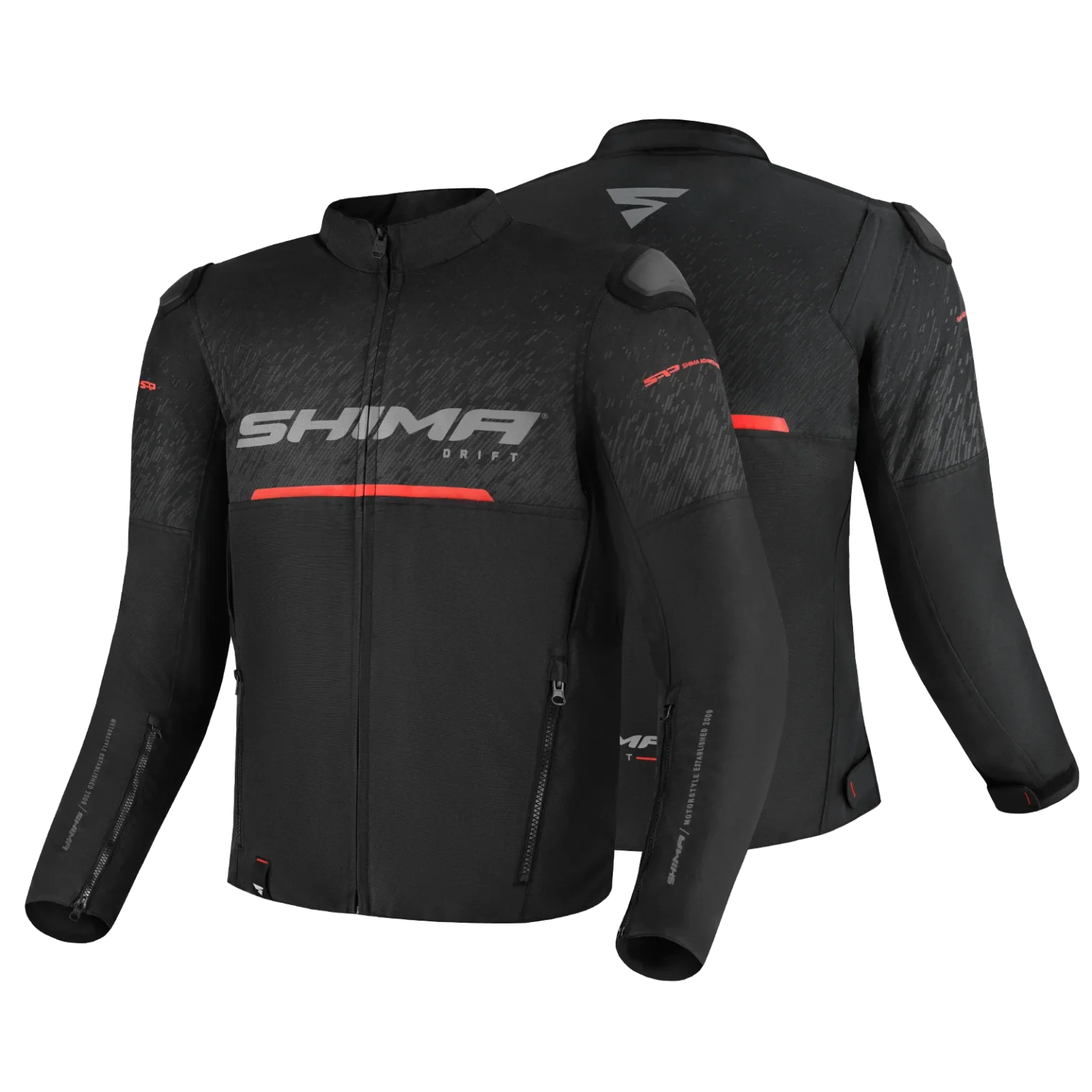 SHIMA DRIFT MEN MOTORCYCLE JACKET BLACK