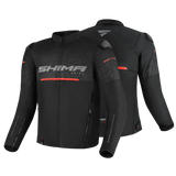 SHIMA DRIFT MEN MOTORCYCLE JACKET BLACK