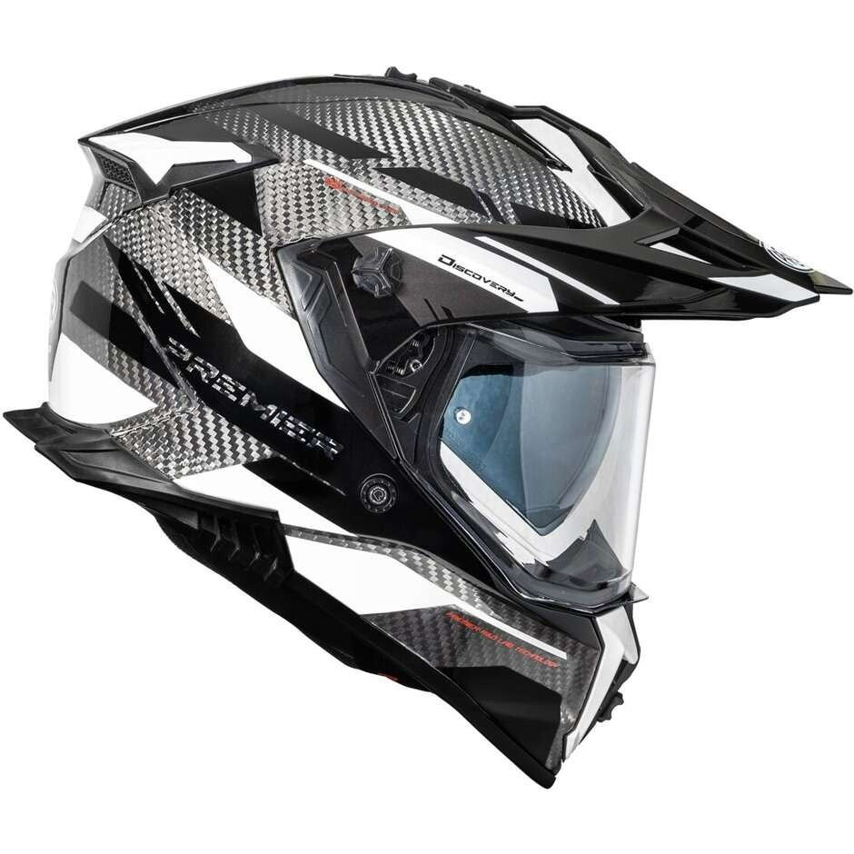 Premier DISCOVERY Carbon EA8 Adventure Motorcycle Helmet