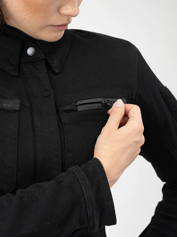 SHIMA GIRO LADY MOTORCYCLE JACKET BLACK