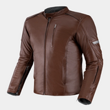 SHIMA HUNTER 2.0 MOTORCYCLE LEATHER JACKET BROWN