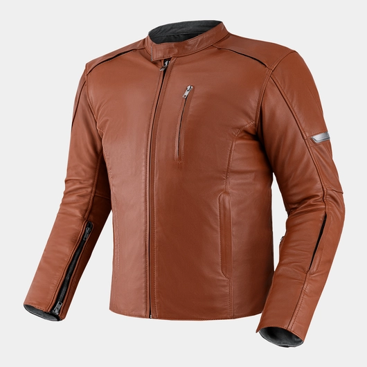 SHIMA HUNTER 2.0 MOTORCYCLE LEATHER JACKET LIGHT BROWN