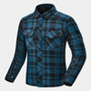 SHIMA RENEGADE 2.0 MEN CHECKED MOTORCYCLE SHIRT BLUE
