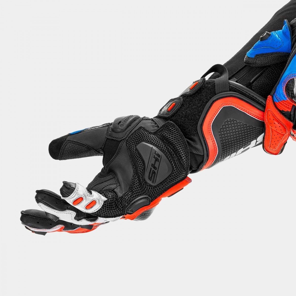 SHIMA RS-3 MEN MOTORCYCLE GLOVES BLACK BLUE RED