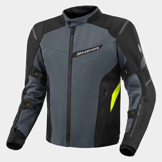 SHIMA RUSH 2.0 VENTED MEN'S MOTORCYCLE JACKET FLUO