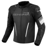 SHIMA SOLID 2.0 MEN'S MOTORCYCLE TEXTILE JACKET BLACK/WHITE
