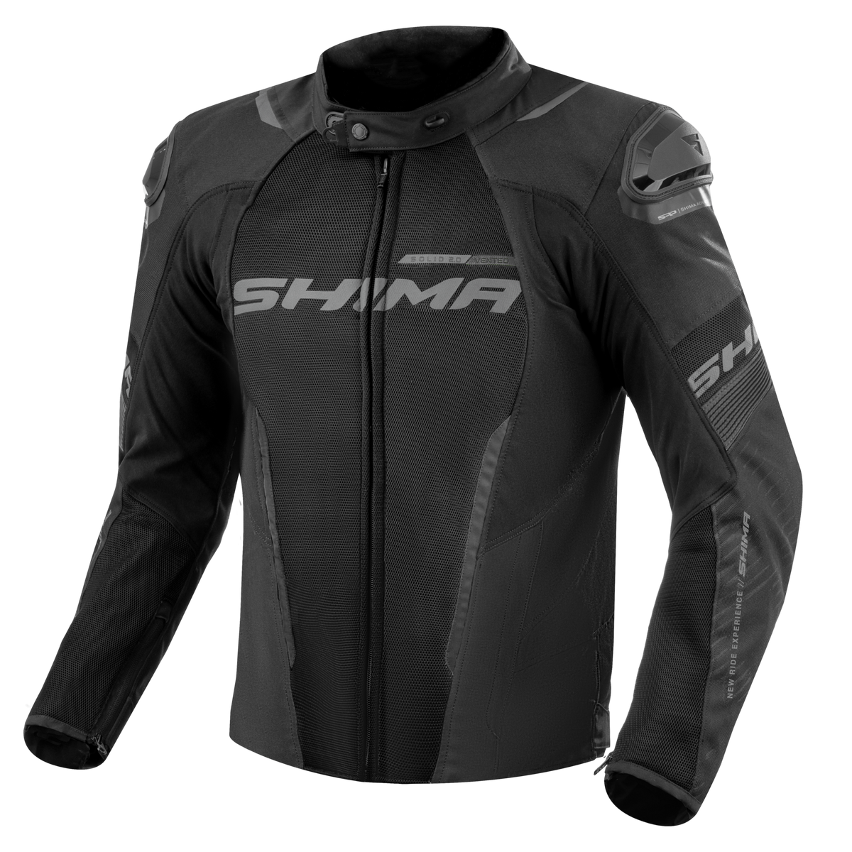 SHIMA SOLID 2.0 VENTED MEN'S MOTORCYCLE JACKET BLACK