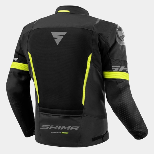 SHIMA SOLID 2.0 VENTED MEN'S MOTORCYCLE TOURING JACKET FLUO