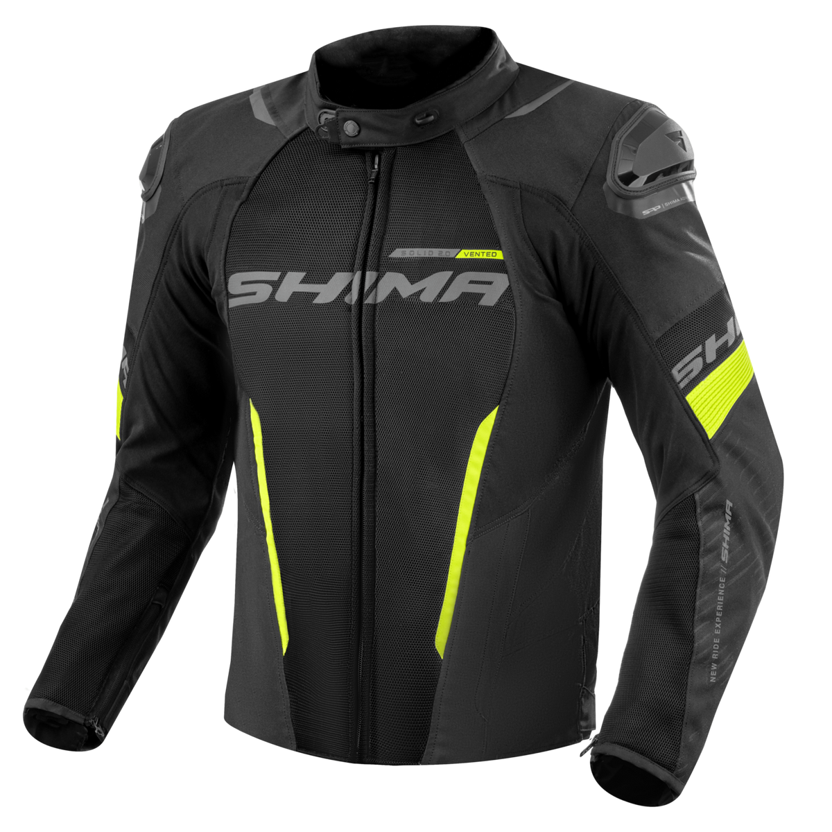 SHIMA SOLID 2.0 VENTED MEN'S MOTORCYCLE TOURING JACKET FLUO
