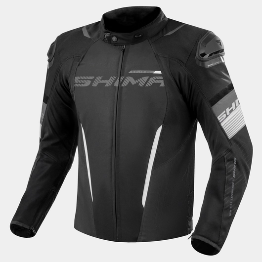SHIMA SOLID 2.0 MEN'S MOTORCYCLE TEXTILE JACKET BLACK/WHITE