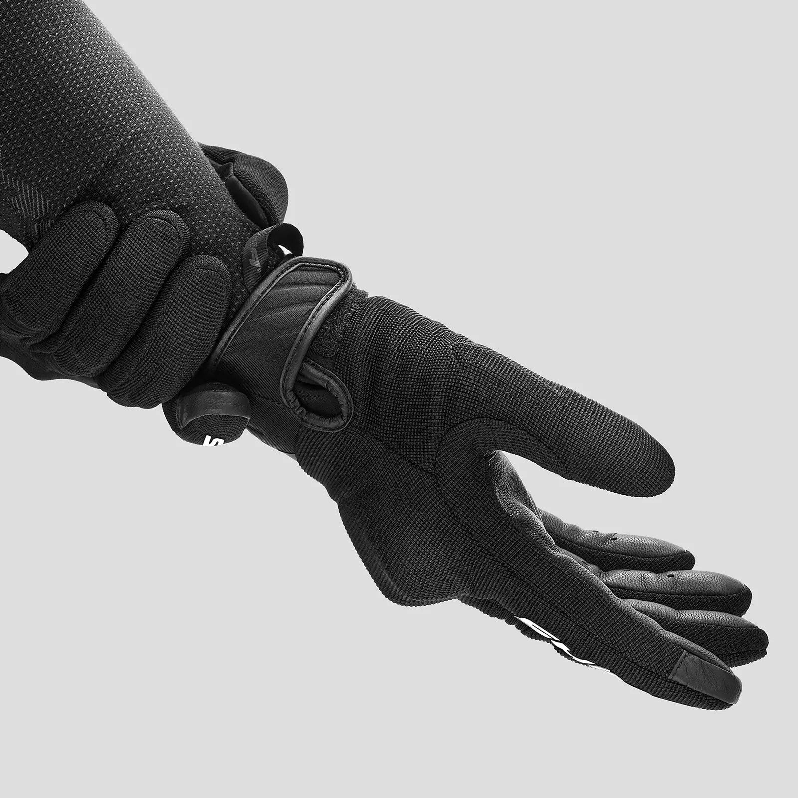 SHIMA SONIC MOTORCYCLE LEATHER GLOVES BLACK WHITE