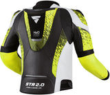 SHIMA STR 2.0 MEN MOTORCYCLE LEATHER JACKET FLUO