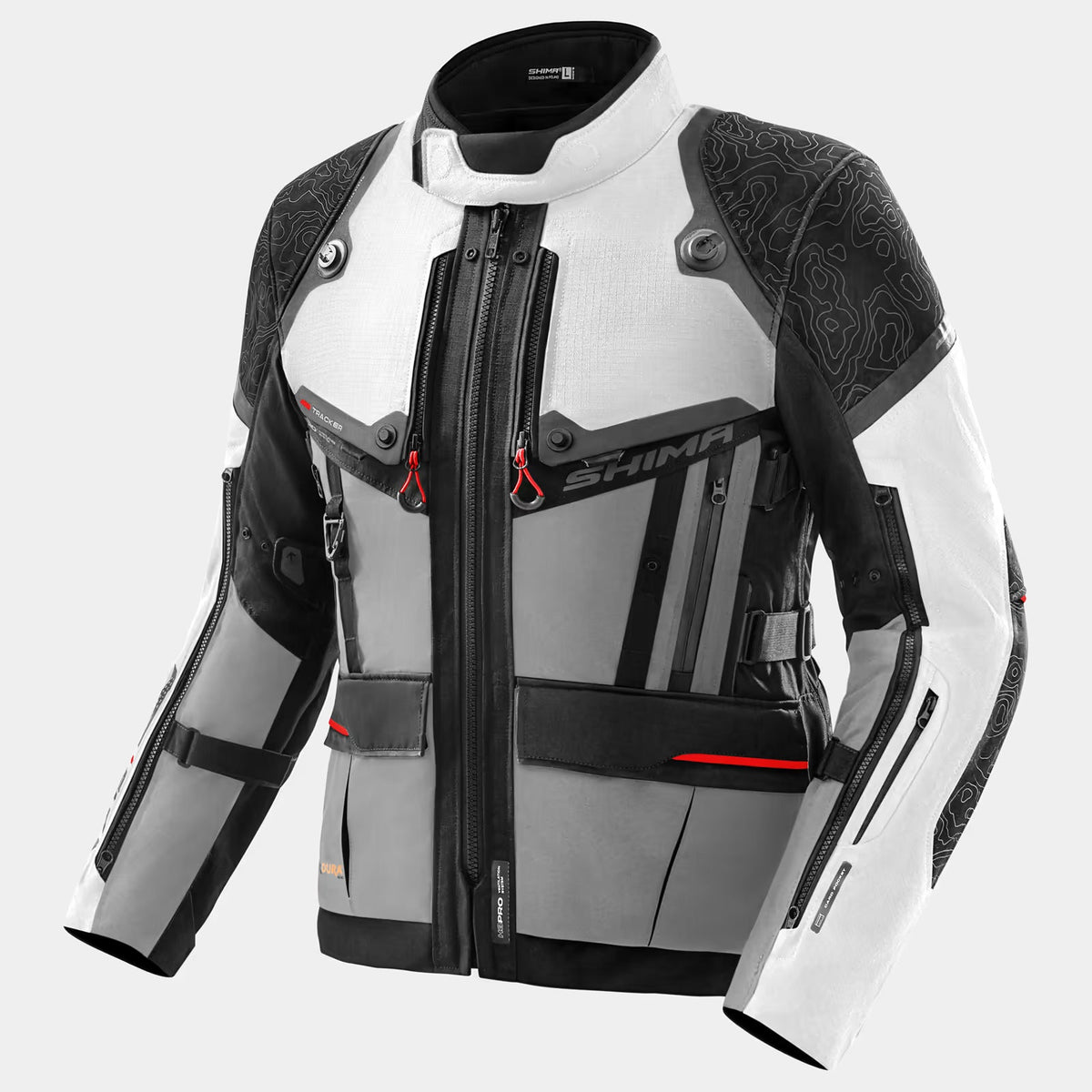 SHIMA TRACKER HOMBRE DE MOTO DE TURISMO CHAQUETA GRIS