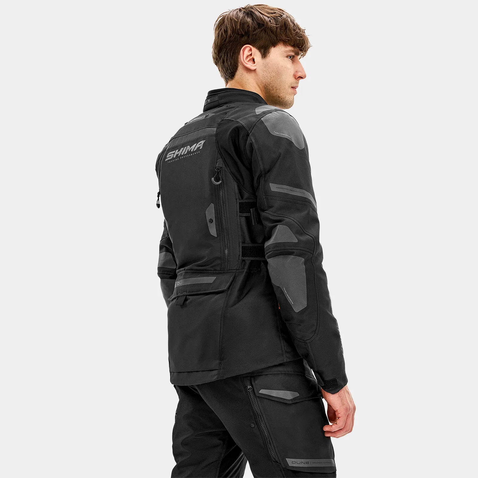 SHIMA DUNE MOTORCYCLE TEXTILE JACKET BLACK