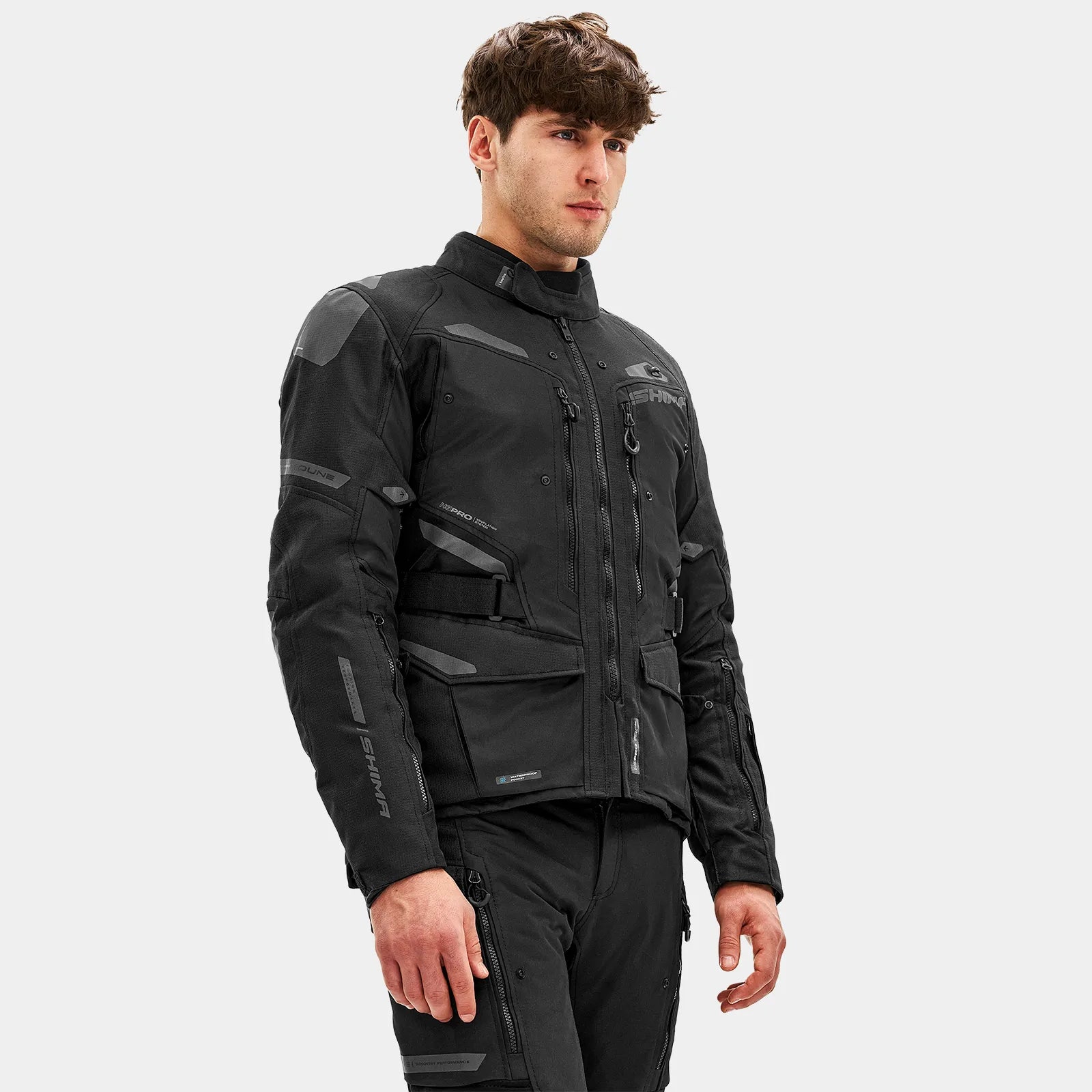 SHIMA DUNE MOTORCYCLE TEXTILE JACKET BLACK