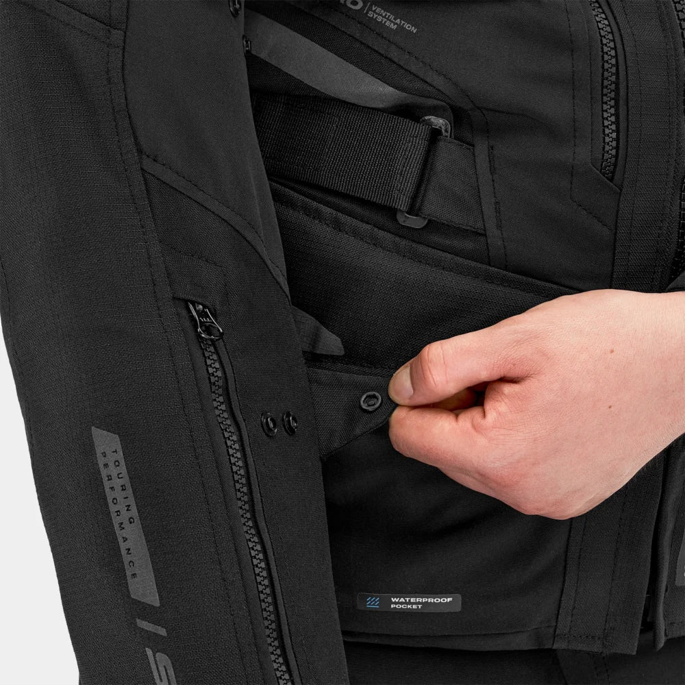 SHIMA DUNE MOTORCYCLE TEXTILE JACKET BLACK