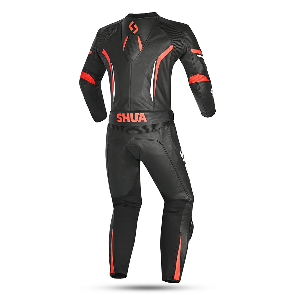 SHUA Infinity 2PC Motorcycle Racing Suit Black Red
