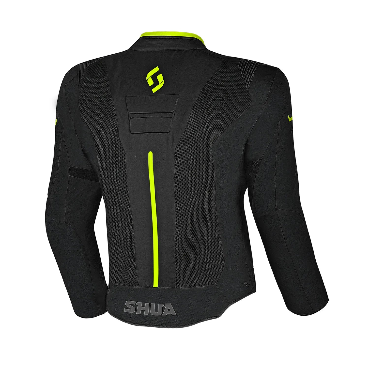 SHUA GRAVITY MESH LITE SUMMER MOTORCYCLE JACKET BLACK YELLOW