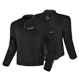 SHUA GRAVITY MESH LITE MAN MOTORCYCLE TEXTILE JACKET BLACK GREY