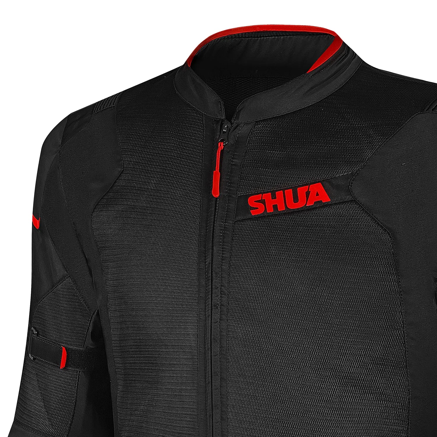SHUA GRAVITY MESH LITE SUMMER MOTORCYCLE JACKET BLACK RED