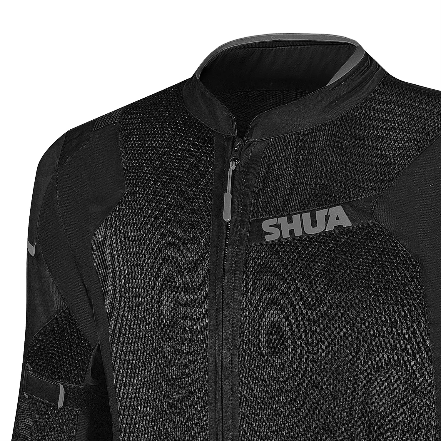 SHUA GRAVITY MESH LITE MAN MOTORCYCLE TEXTILE JACKET BLACK GREY