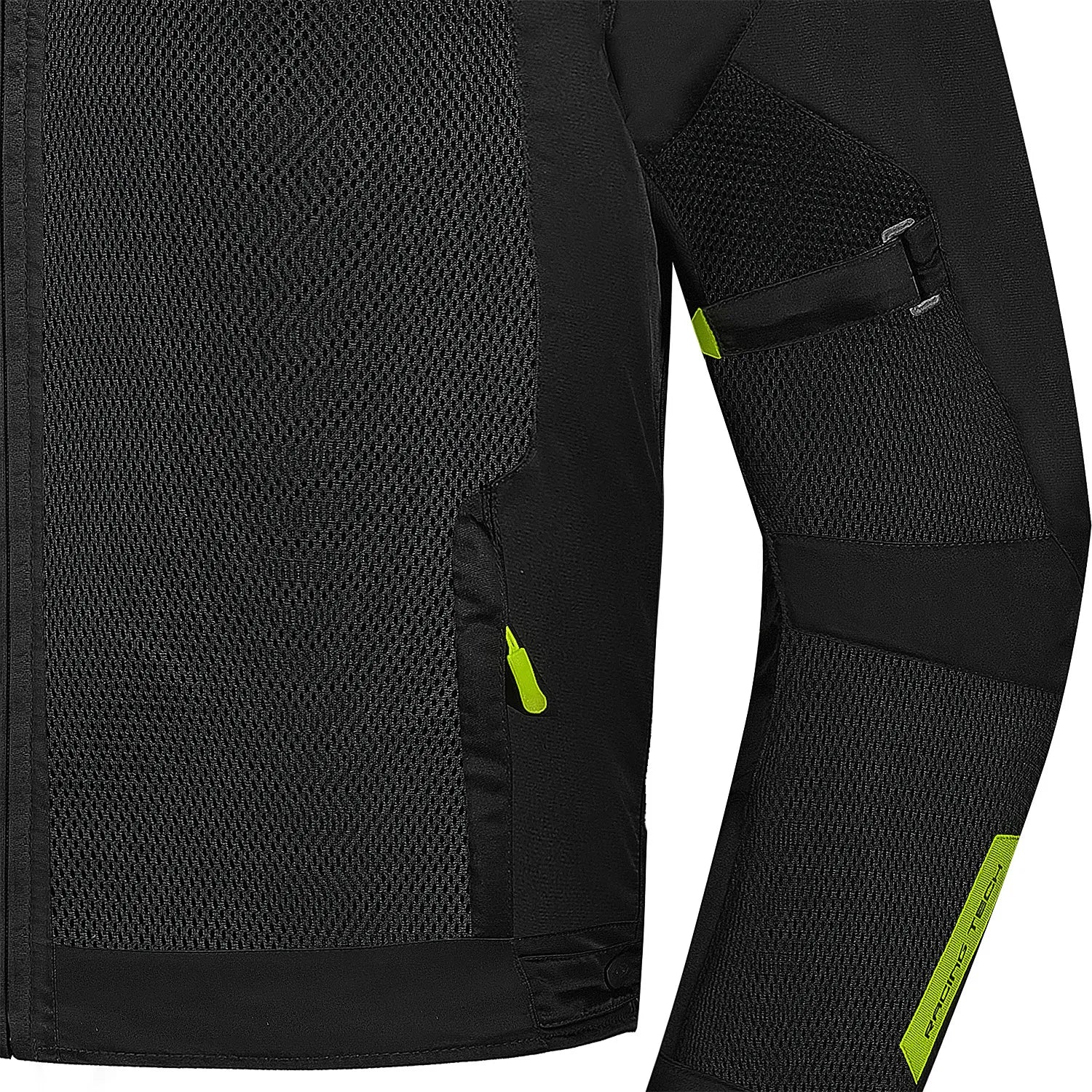 SHUA GRAVITY MESH LITE SUMMER MOTORCYCLE JACKET BLACK YELLOW