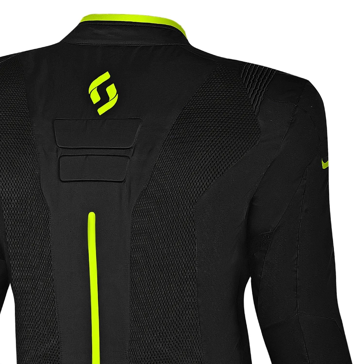 SHUA GRAVITY MESH LITE SUMMER MOTORCYCLE JACKET BLACK YELLOW