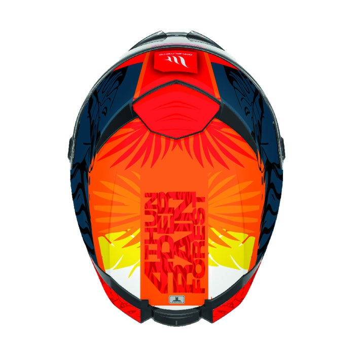 MT Thunder 4 SV Rainforest Full Face Motorcycle Helmet Orange