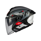 MT Cosmo Silence Motorcycle Open Face Helmet Black