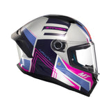 MT Stinger 2 Tron Full Face Motorcycle Helmet Pink Purple