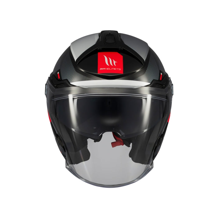 MT Cosmo Silence Motorcycle Open Face Helmet Black