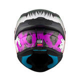 MT TARGO S JOKE SPORTS MOTORCYCLE FULL FACE HELMET GLOSS WHITE RED YELLOW