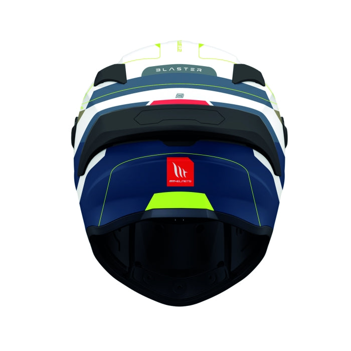 MT Targo S Blaster Touring Motorcycle Full Face Helmet Fluo Blue