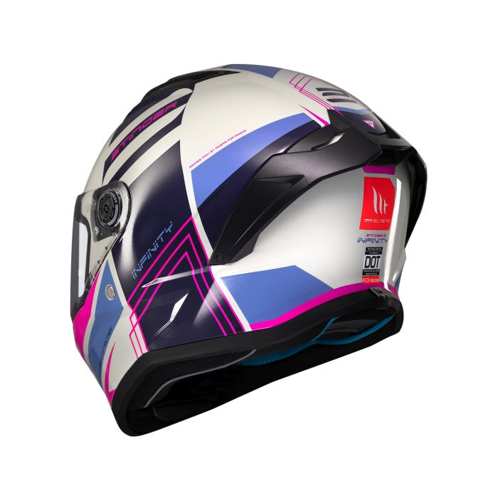 MT Stinger 2 Tron Full Face Motorcycle Helmet Pink Purple