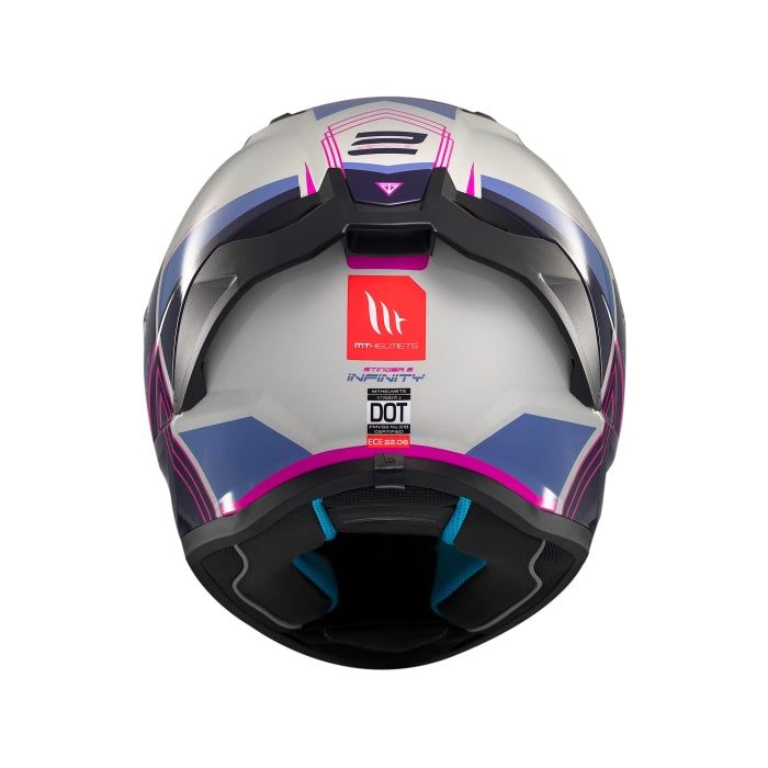 MT Stinger 2 Tron Full Face Motorcycle Helmet Pink Purple