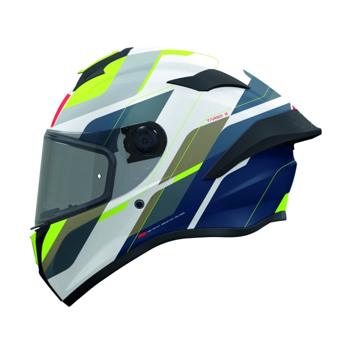 MT Targo S Blaster Touring Motorcycle Full Face Helmet Fluo Blue