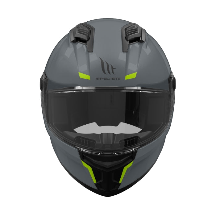 MT Stinger 2 Motorcycle Full Face Helmet Titanium Matt Grey
