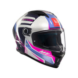 MT Stinger 2 Tron Full Face Motorcycle Helmet Pink Purple