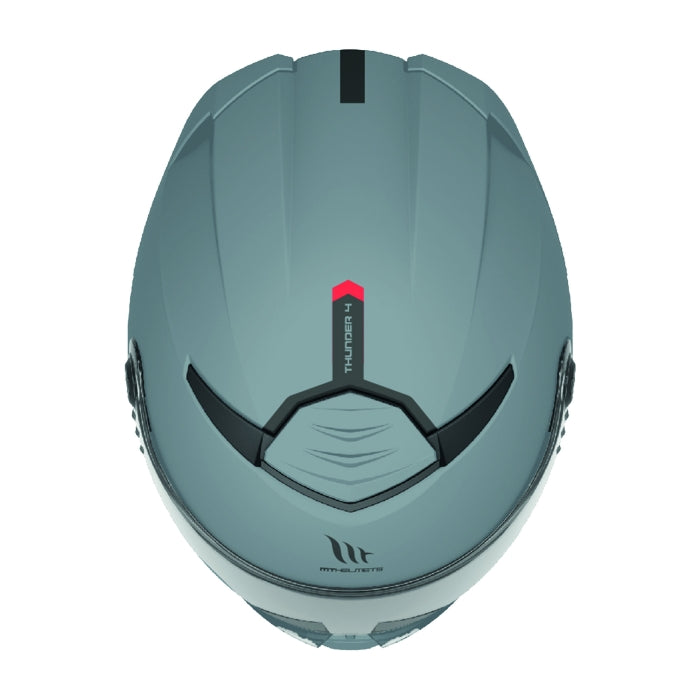 MT Thunder 4 SV Plain Full Face Motorcycle Helmet Grey