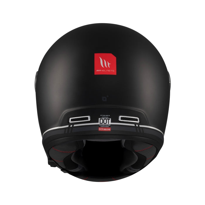 MT Jarama SV Plain Full Face Motorcycle Helmets Black