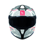MT Targo S Brik Sports Motorcycle Full Face Helmet White