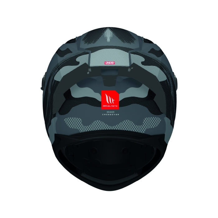 MT Braker Crossover Sports Motorcycle Helmets Grey