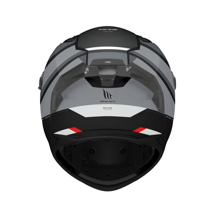 MT Braker SV Chento Touring Motorcycle Helmets Matt Black White