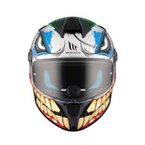 MT TARGO S JOKE SPORTS MOTORCYCLE FULL FACE HELMET GLOSS WHITE RED YELLOW