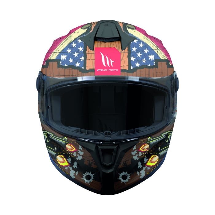 MT Targo S West Touring Motorcycle Full Face Helmet Sand