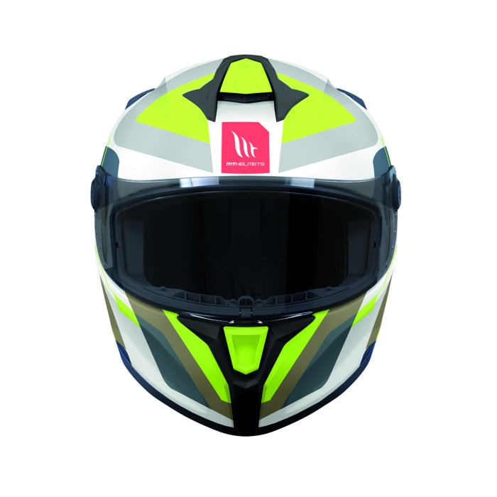 MT Targo S Blaster Touring Motorcycle Full Face Helmet Fluo Blue