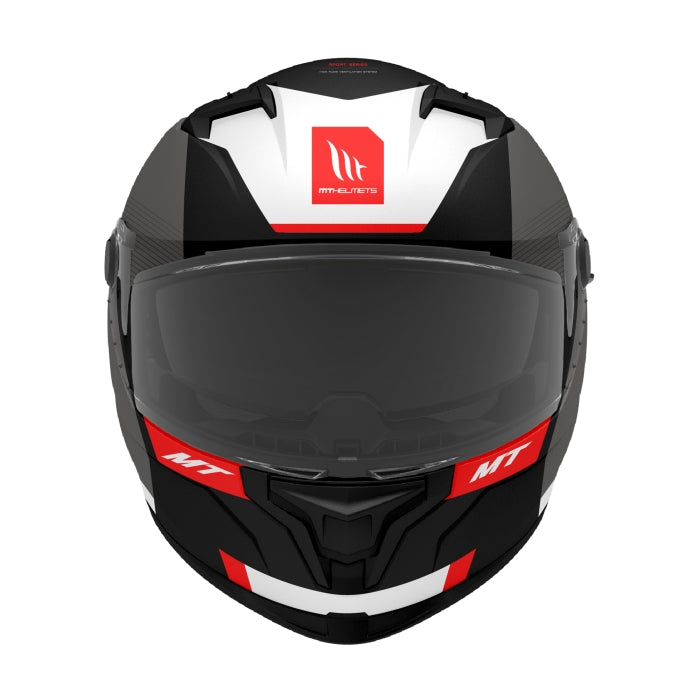 MT Braker SV Chento Touring Motorcycle Helmets Matt Black Red